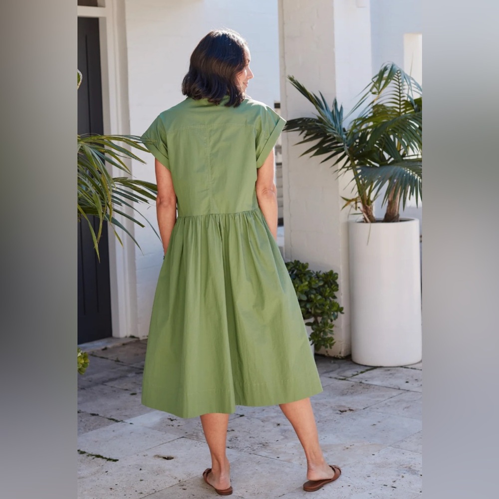 Mate - Harper Shirtdress - Apple Green - L - NWOT - Picture 2 of 5